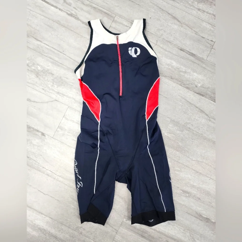 Pearl Izumi Grey And Pink Tri Suit GREAT SHAPE